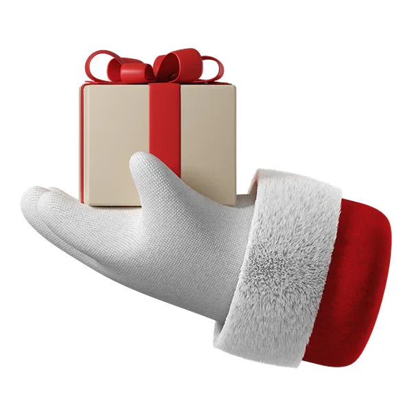 3D Santa hand model