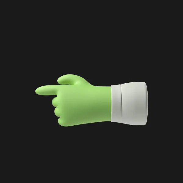 Green zombie hand