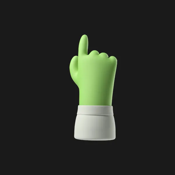 Green zombie hand