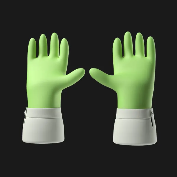 Green zombie hand