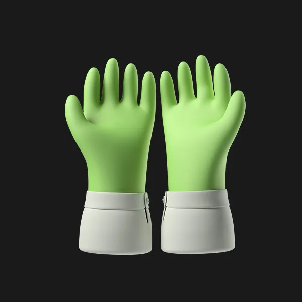 Green zombie hand