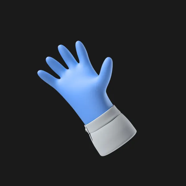 Blue zombie hand