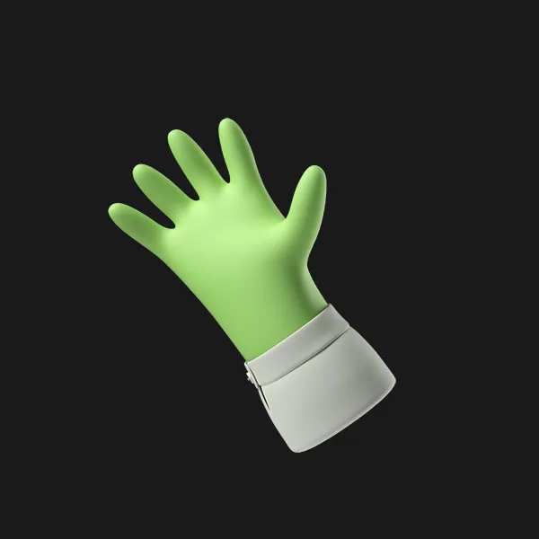 Green zombie hand