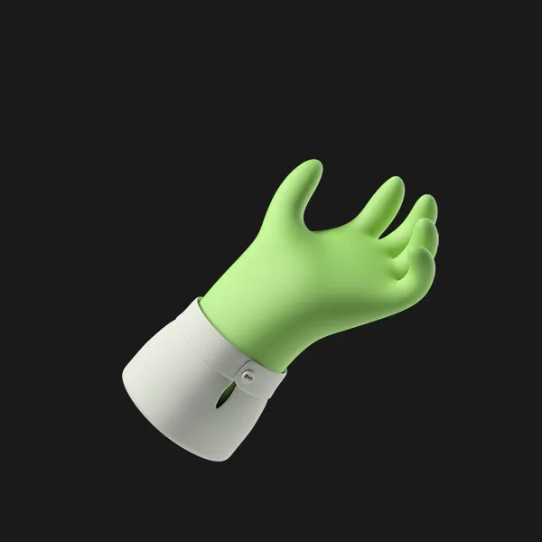 Green zombie hand