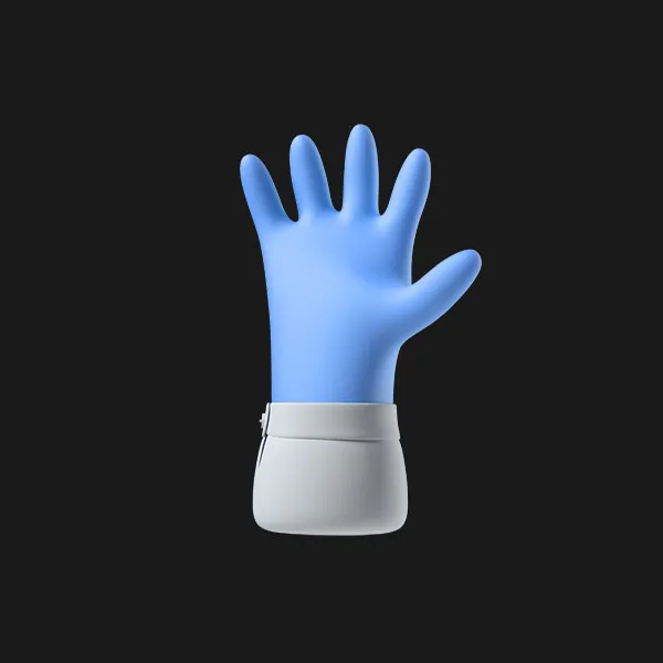 Blue zombie hand