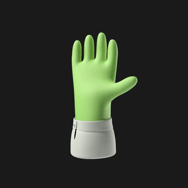 Green zombie hand