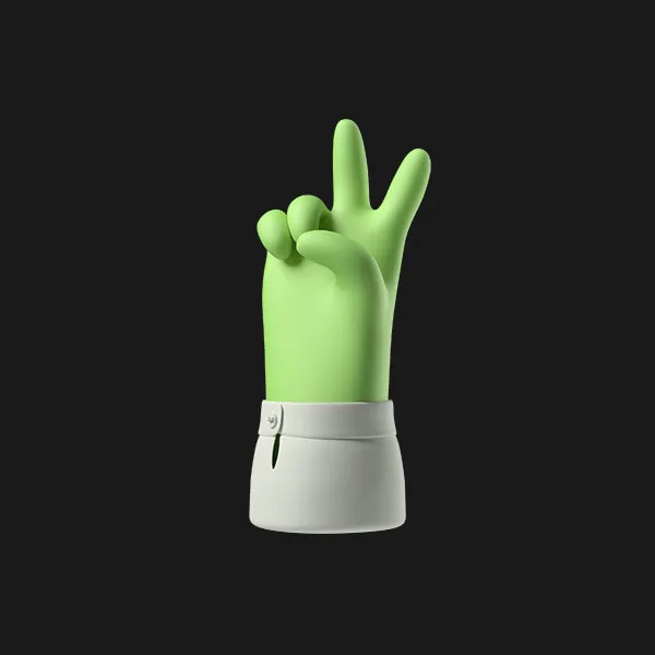 Green zombie hand