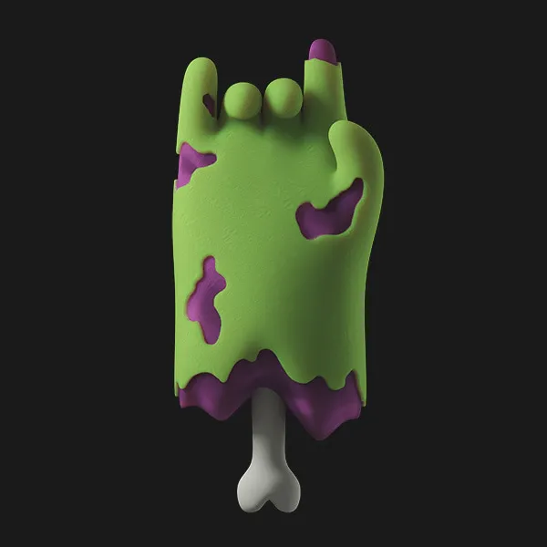 Green zombie hand