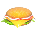 Spinning cheeseburger