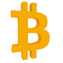 Bitcoin logo spinning