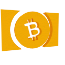 Bitcoin cash logo revolving