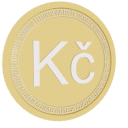 Czech republic koruna gold coin