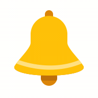 Download Bell Animated Icon in Color Style